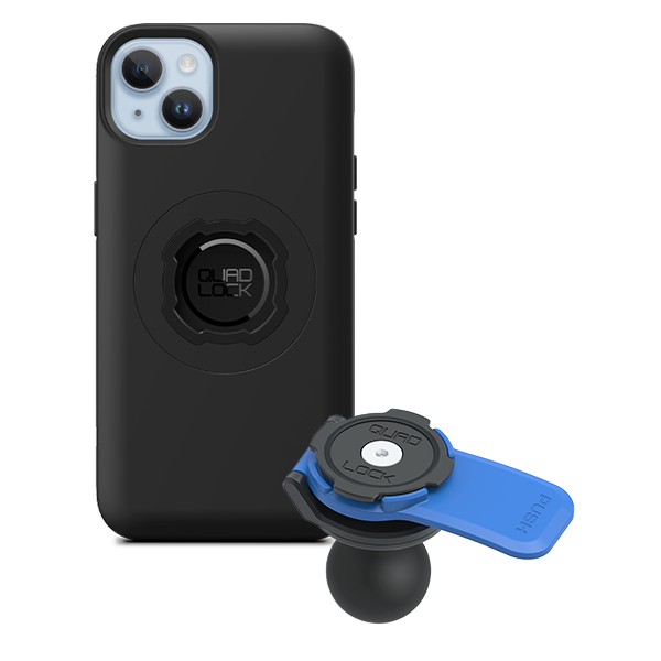 1 Ball Motorcycle Phone Mount Kit - Universal Adjustable Handlebar Holder for iPhone & Smartphones - Perfect for GPS Navigation & Hands-Free Riding