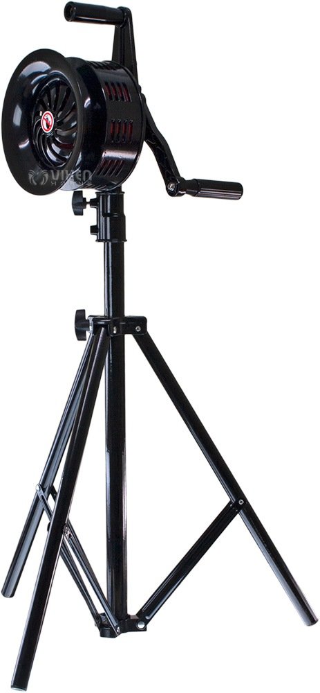 Vixen Horns VXS-2000MTP Metal Hand Crank Siren - 130dB Loud Air Raid Alarm with Foldable Tripod Stand | Portable Emergency Warning Device for Fire, Tornado, Storm & Outdoor Safety | Perfect for Emergency Preparedness, Security Alerts & Disaster Drills