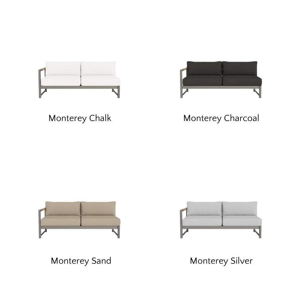 Breeze XL Outdoor 2-Seat Patio Sofa with Left Armrest - Perfect for Backyard, Garden, and Poolside Relaxation
