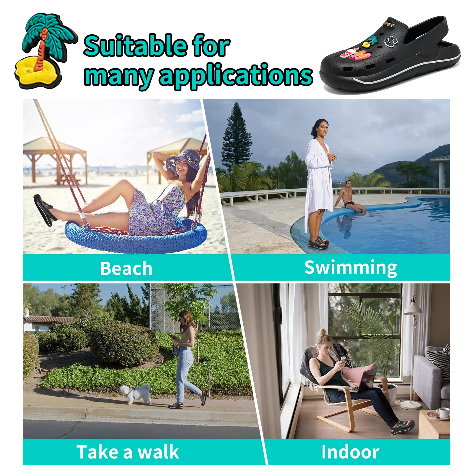 **Breathable Unisex Garden Clogs - Comfortable Slip-On Beach Sandals for Women & Men | Perfect for Summer, Gardening & Outdoor Activities**