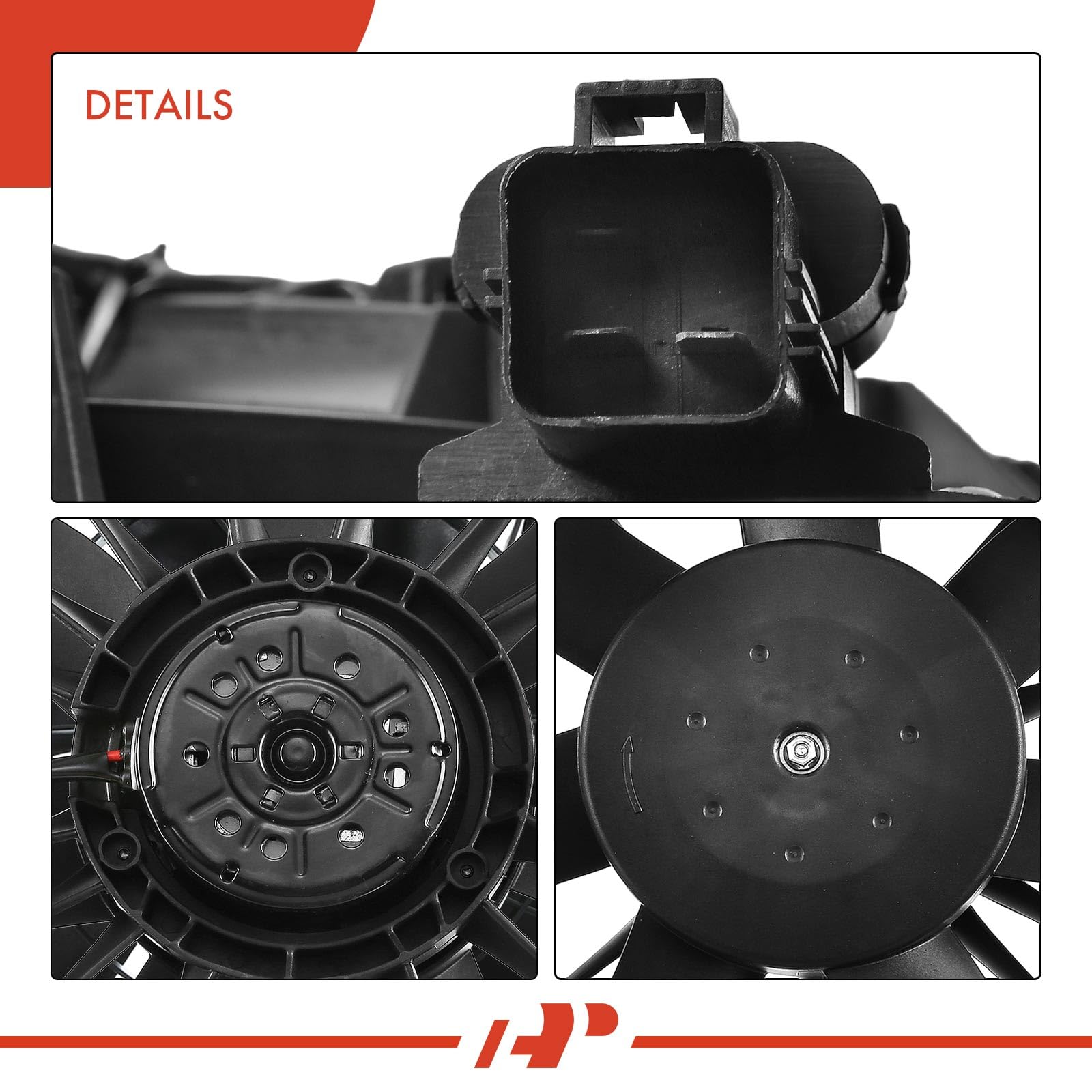 Premium Engine Radiator Cooling Fan Assembly for Dodge Charger 2009-2020, Challenger 2009-2019, Chrysler 300 2009-2019 - Direct Replacement for CF13063 - Perfect for Overheating Prevention & Summer Driving