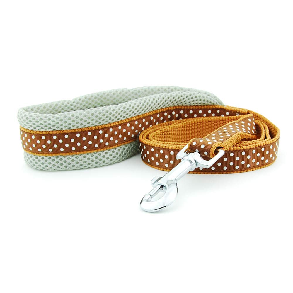 Yisatann Reflective Dog Leash - Durable Rope Leash for Small, Medium & Large Dogs - Adjustable Pet Lead for Puppies, Cats & Pets (Brown) - Perfect for Night Walks, Training & Outdoor Adventures