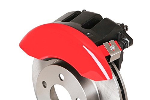 High-Performance MGP Brake Caliper Covers for 2002-2005 Chevrolet Trailblazer & SSR - Front & Rear Set in Vibrant Red - Upgrade Your Ride's Style & Protection