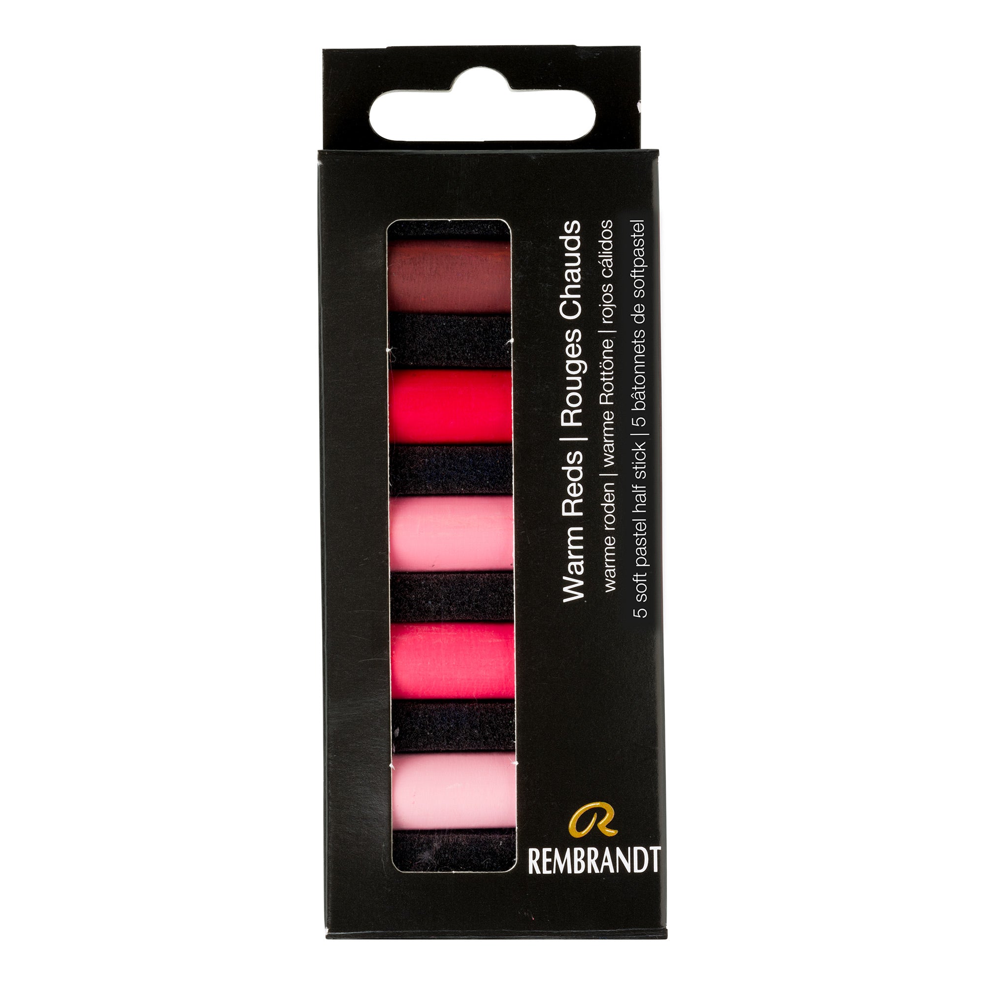5 Pack Half Stick Soft Pastels - Warm Red Shades for Artists | Professional Drawing & Sketching Supplies | Perfect for Portraits, Landscapes & Mixed Media Art
