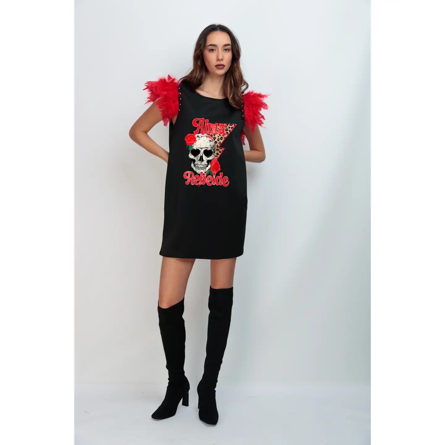 Alma Rebelde Short Robe - Modern Elegance with a Bold Touch for Women's Loungewear & Home Comfort