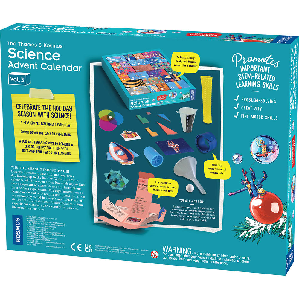 Thames & Kosmos Science Advent Calendar Vol. 3 - STEM Experiments & Holiday Countdown (Fall 2025 Release) | Perfect for Christmas Science Gifts & Family STEM Activities