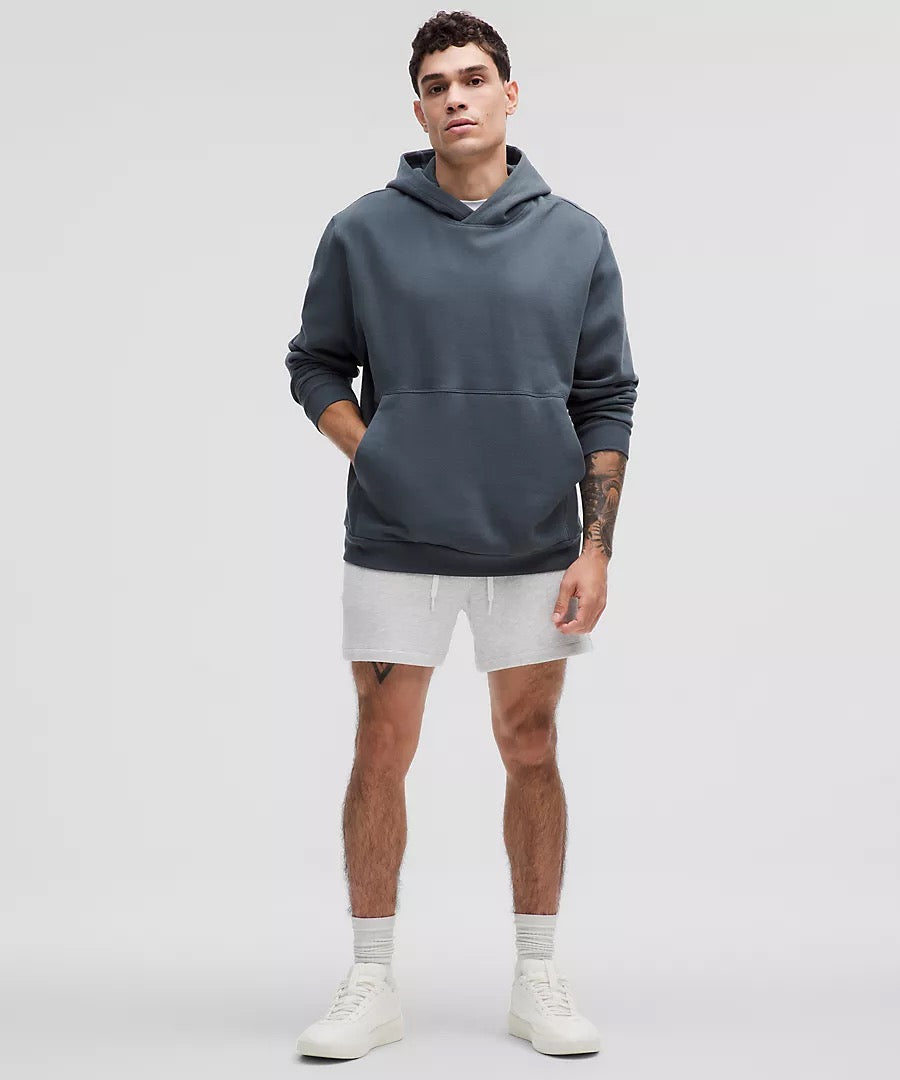 Men's Steady State Classic Fit 5-Inch Shorts - Heathered Core Ultra Light Grey | Comfortable Casual Wear for Gym, Running & Lounge