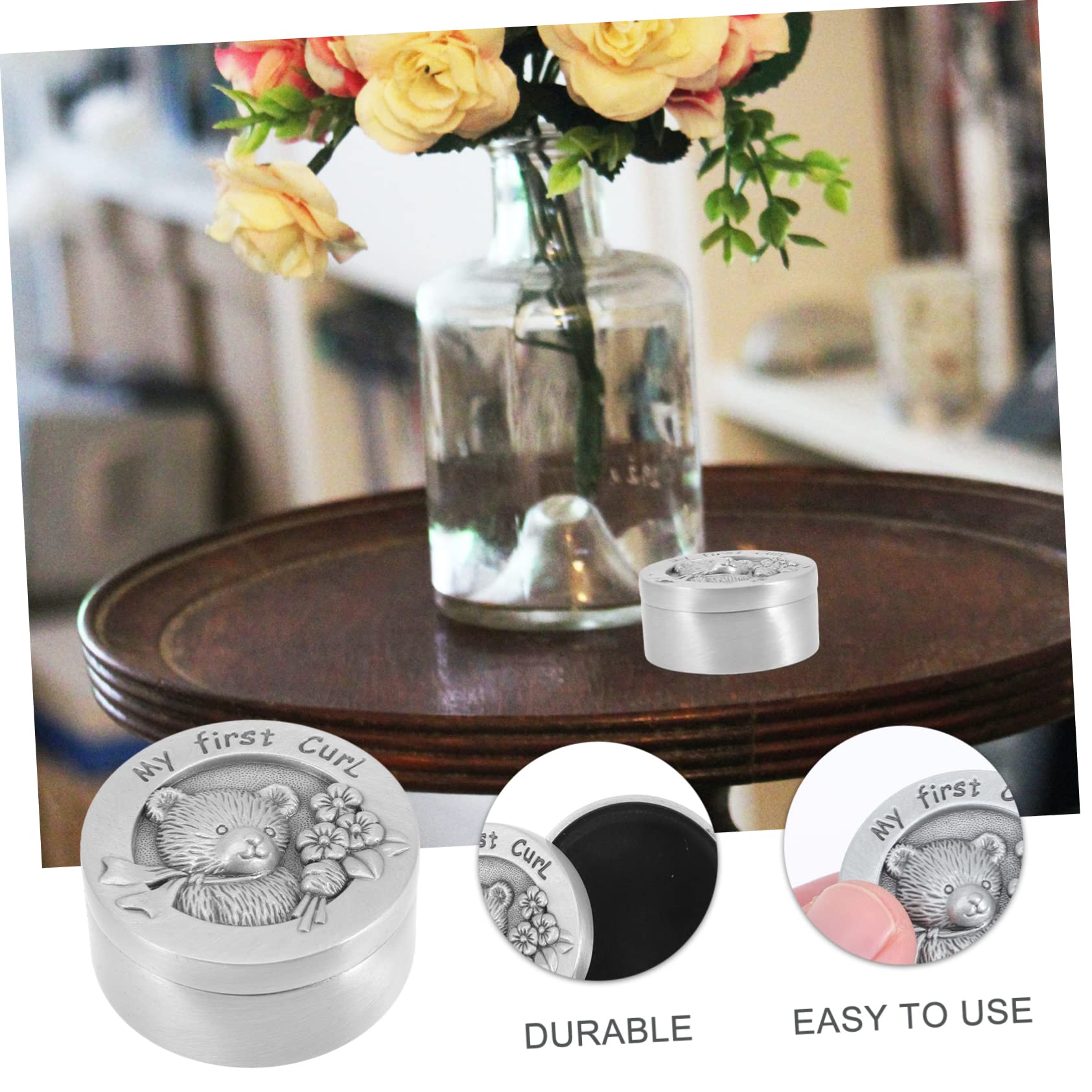 TOYANDONA Baby Keepsake Box - Stainless Steel First Tooth Holder & Memory Box for Newborn, Christening, Birthday Gifts | Perfect for Baby Shower, 1st Birthday & Milestone Preservation