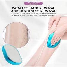 Painless Hair Removal Tool for Men & Women - Hair Eraser Exfoliator for Smooth Skin on Arms, Legs, Back & Chest | At-Home Hair Removal Solution for Silky Soft Skin | Perfect for Pre-Shave Prep & Post-Wax Care