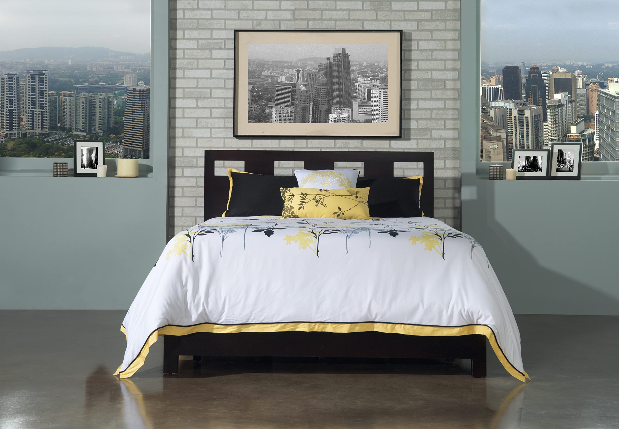 Modus Furniture Solid Wood 2-Side Storage Bed Frame, Full Size, Riva Espresso Finish - Space Saving Bedroom Furniture for Small Rooms & Guest Rooms