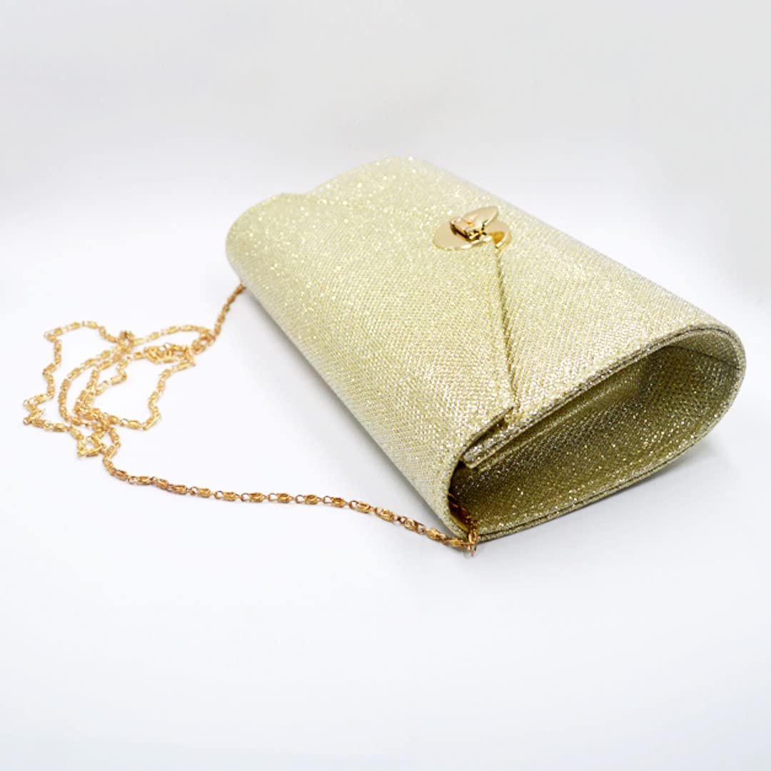 Sparkly Rhinestone Envelope Clutch Purse for Women - Elegant Evening Bag for Weddings, Parties & Special Occasions | Glitter Bridal Handbag for Prom, Dinner Dates & Formal Events