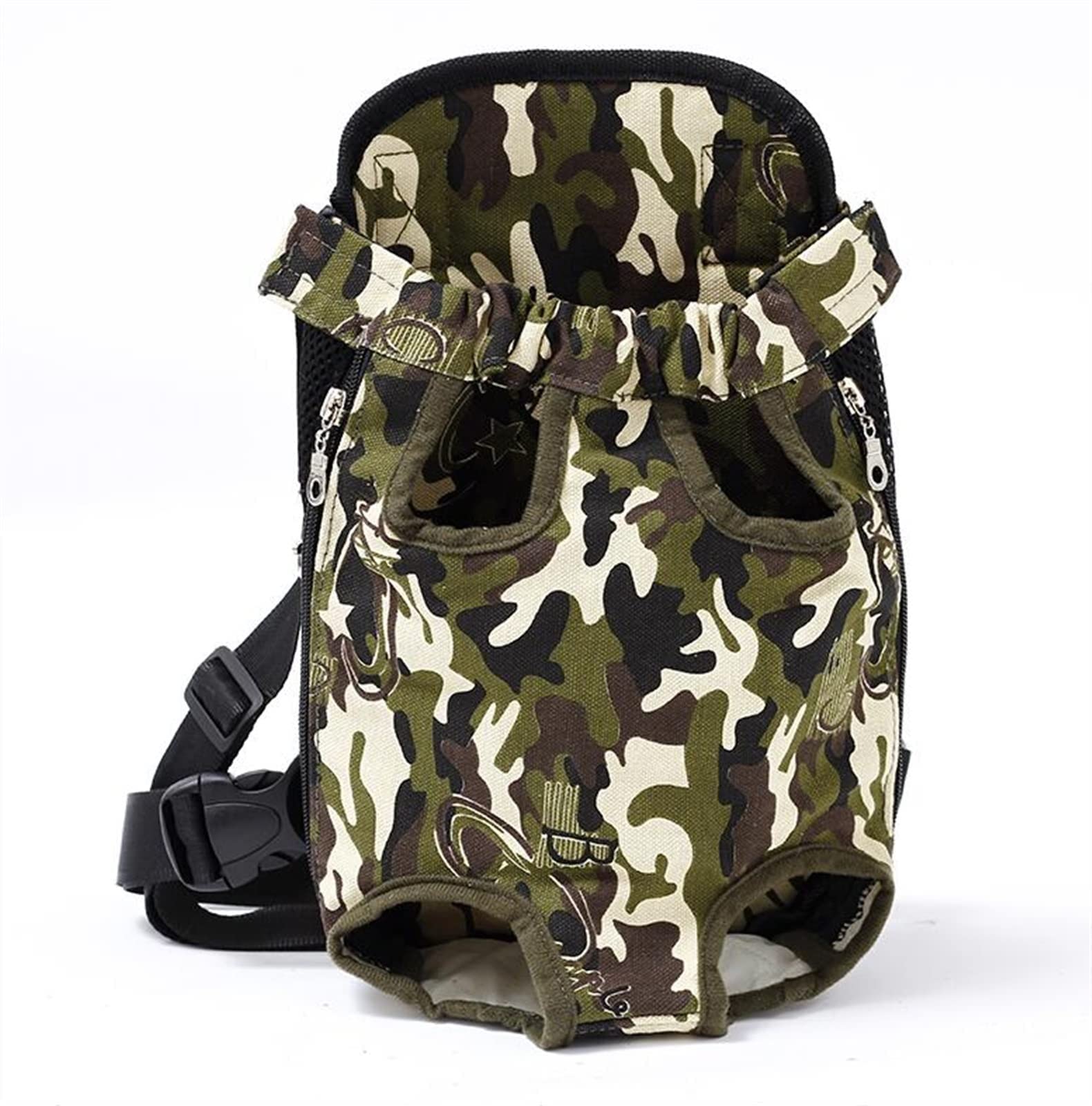 Mesh Pet Dog Carrier Hander - Breathable Oxford Shoulder Bag for Small Dogs & Puppies - Army Green Medium Size - Perfect for Outdoor Travel, Hiking & Daily Use - Comfortable Sling Tote with Adjustable Strap