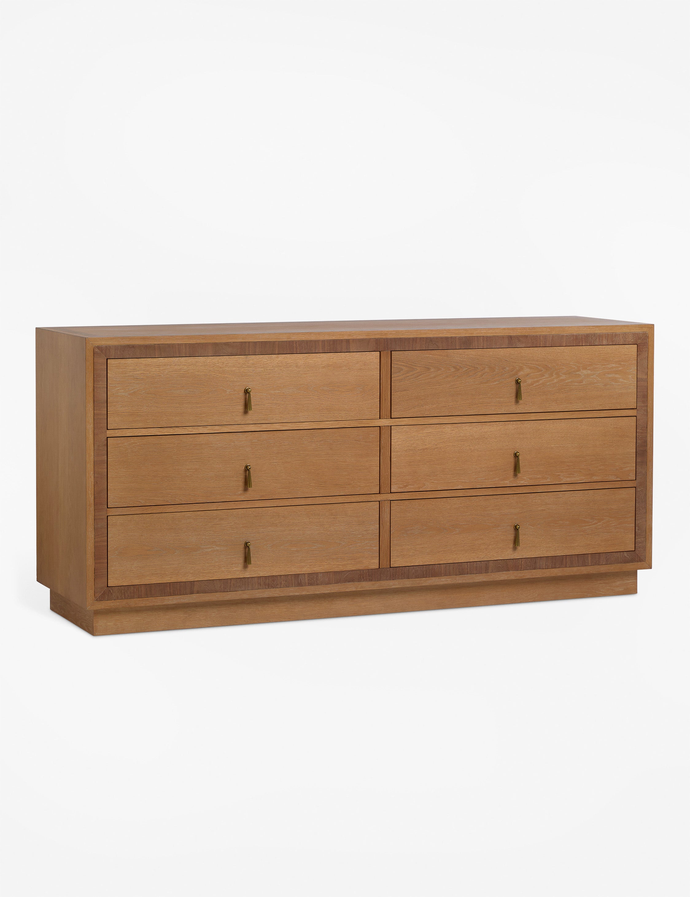 Brandt 6 Drawer Dresser - Modern Wooden Chest of Drawers for Bedroom Storage | Perfect for Organizing Clothes, Linens & Accessories in Home, Dorm or Apartment