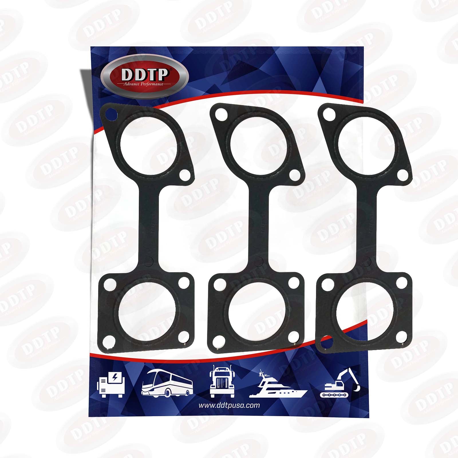 High-Performance Exhaust Manifold Gasket Set for Volvo S60 (3-Piece) - Durable Seal for Engine Repair & Maintenance, Perfect for DIY Auto Enthusiasts & Professional Mechanics