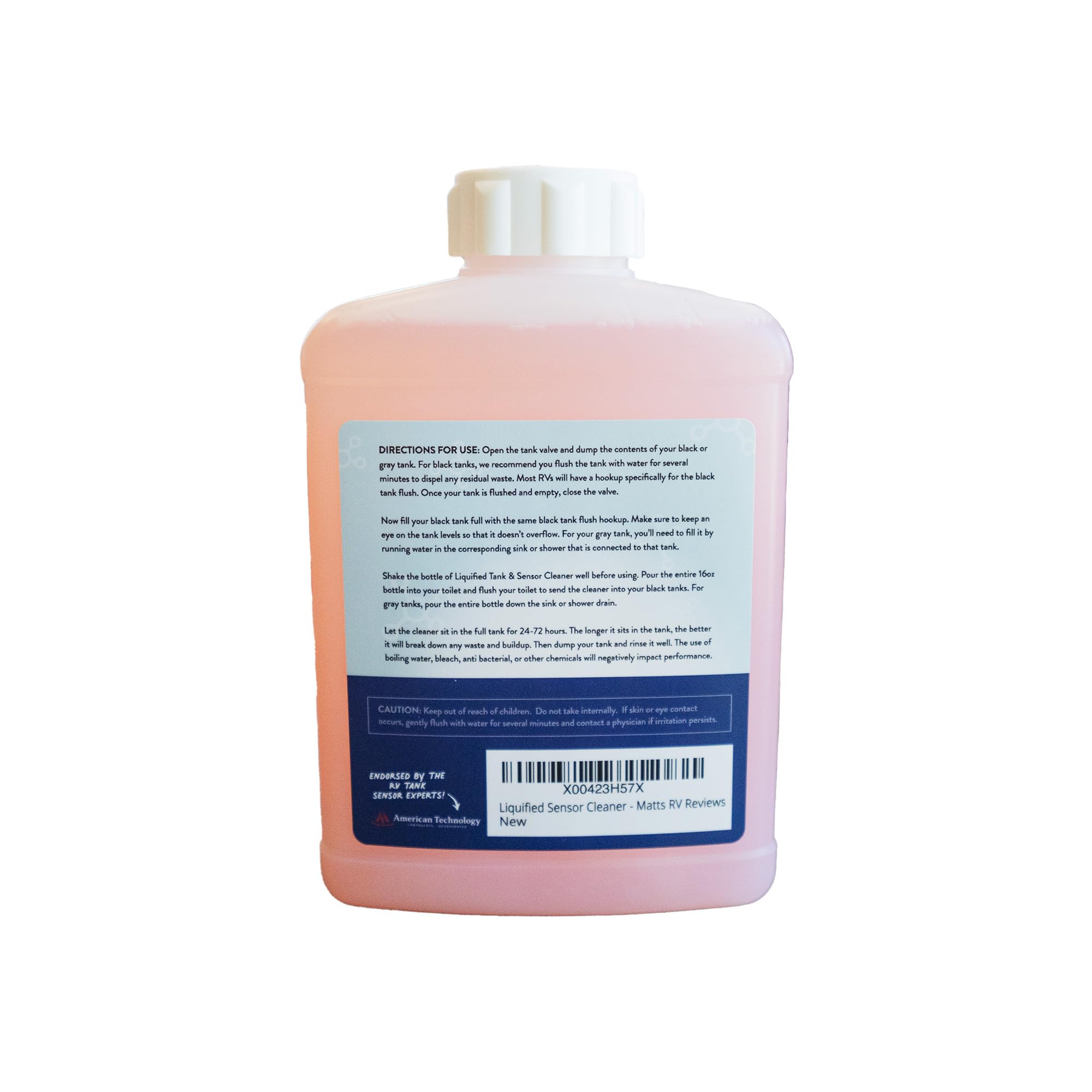 Liquified RV Sensor Treatment - RV Black & Grey Tank Sensor Cleaner | Highly Concentrated Formula for Deep Cleaning | Dissolves Waste & Eliminates Odors | Made in USA | Ideal for RV Maintenance & Camping Trips