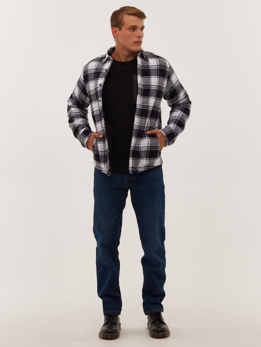 Montell Flannel Check Shirt for Men - Soft Plaid Long Sleeve Button Down Shirt - Casual & Outdoor Wear for Fall & Winter