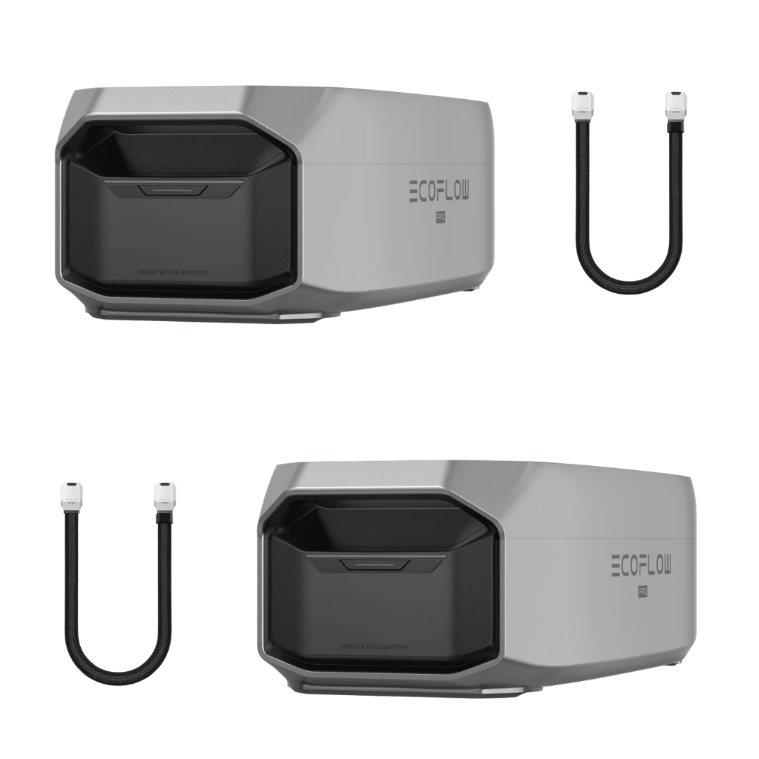EcoFlow DELTA Pro 3 Portable Power Station 4096Wh with Smart Extra Batteries - Multi Pack for Home Backup, Camping & Outdoor Adventures