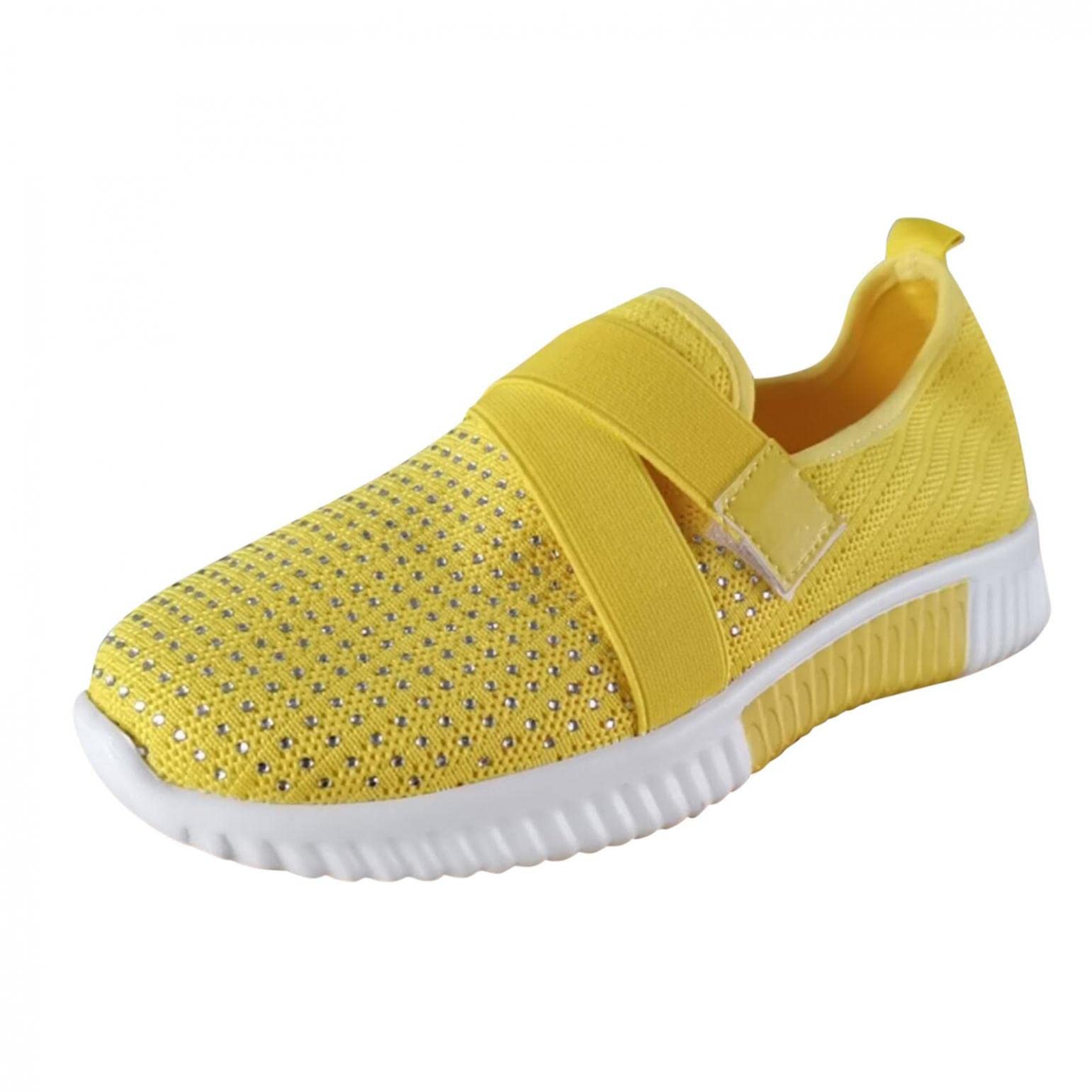 GOGOTY Women's Orthopedic Walking Shoes with Arch Support - Slip-On Air Comfort Knit Casual & Formal Shoes for Work, Travel & Everyday Wear