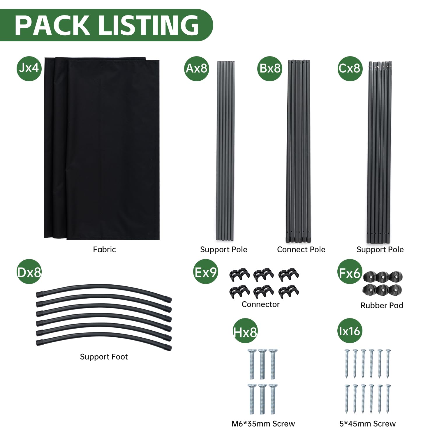 4-Panel Folding Room Divider Privacy Screen - Portable Freestanding Fabric Partition for Home, Office & Events - Black | Space Separation & Room Decor Solution