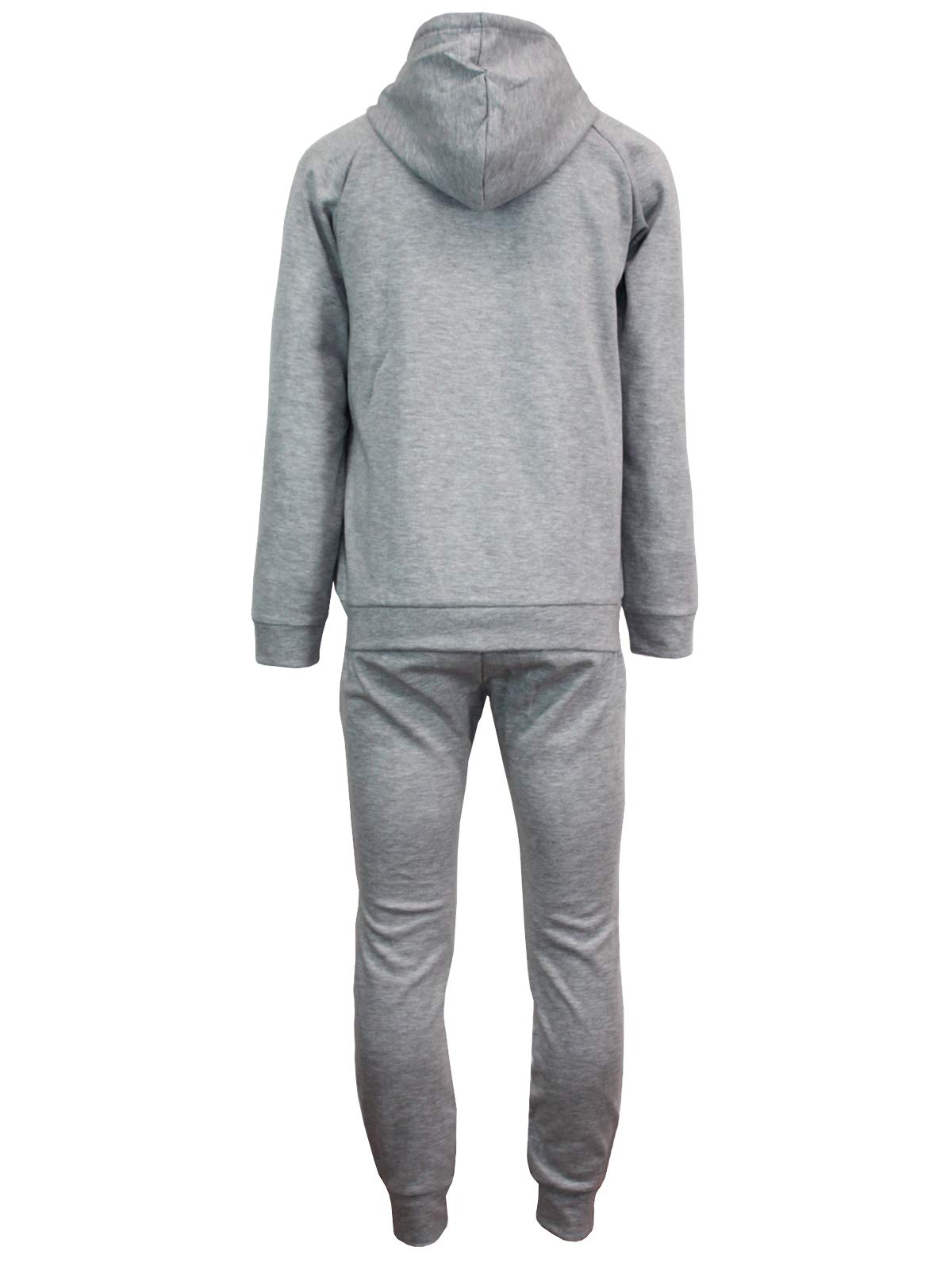 Men's Active Tracksuit Set - Gym Workout Hooded Jacket & Sweatpants (Black/Burgundy/Grey/Navy/Olive) - Perfect for Running, Training & Casual Wear