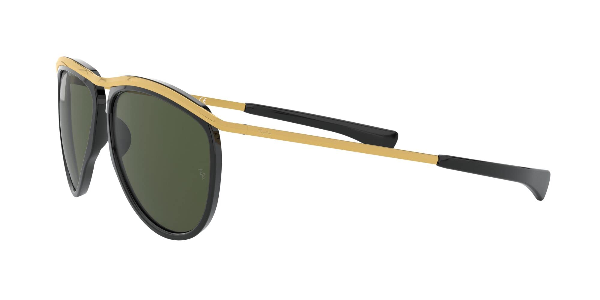 Ray-Ban RB2219 Olympian Aviator Sunglasses - Polarized UV Protection, Classic Metal Frame for Men & Women - Perfect for Driving, Travel & Outdoor Activities
