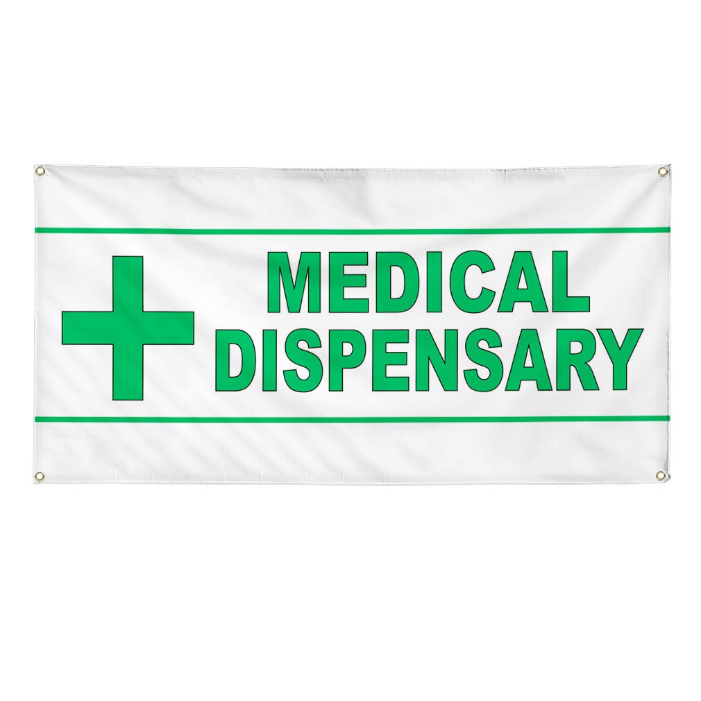 Premium Vinyl Banner - Multiple Sizes (60x144 Inches) for Medical Dispensary, Green Health & Outdoor Use - Weatherproof, Industrial Yard Signs with 10 Grommets - Perfect for Storefronts, Events & Outdoor Advertising