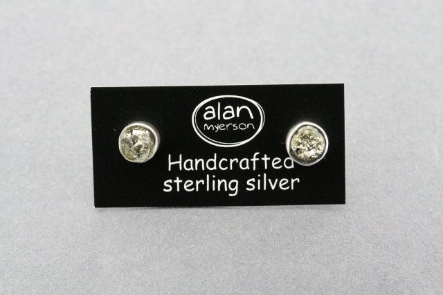 Pyrite Stud Earrings for Women - Natural Stone Jewelry - Perfect for Everyday Wear & Special Occasions