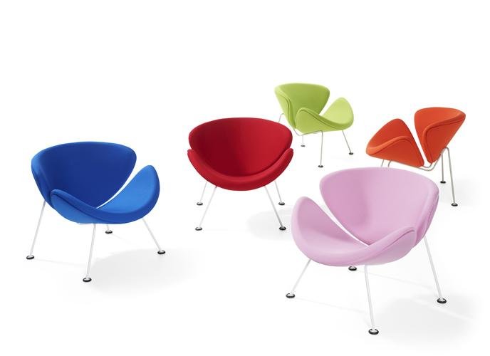Artifort Pierre Paulin Orange Slice Junior Chair - Mid-Century Modern Kids Furniture for Playroom, Nursery & Bedroom Decor