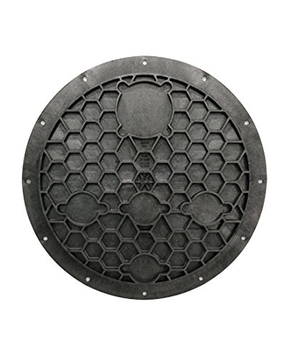 Jackel SF24B Large Sewage Basin Cover - Heavy Duty Drain Cover for Outdoor, Industrial & Commercial Use - Weatherproof & Durable Utility Access Cover (24 Inch) - Perfect for Construction Sites, Parking Lots & Drainage Systems