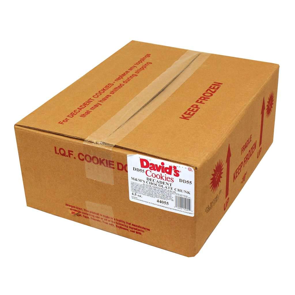 David's Cookies Decadent Chocolate Coated Candy Cookie Dough - 4.5oz (80 Pack) | Gourmet Dessert for Parties, Gifts & Holiday Treats | Rich Chocolate Flavor Baked Goods