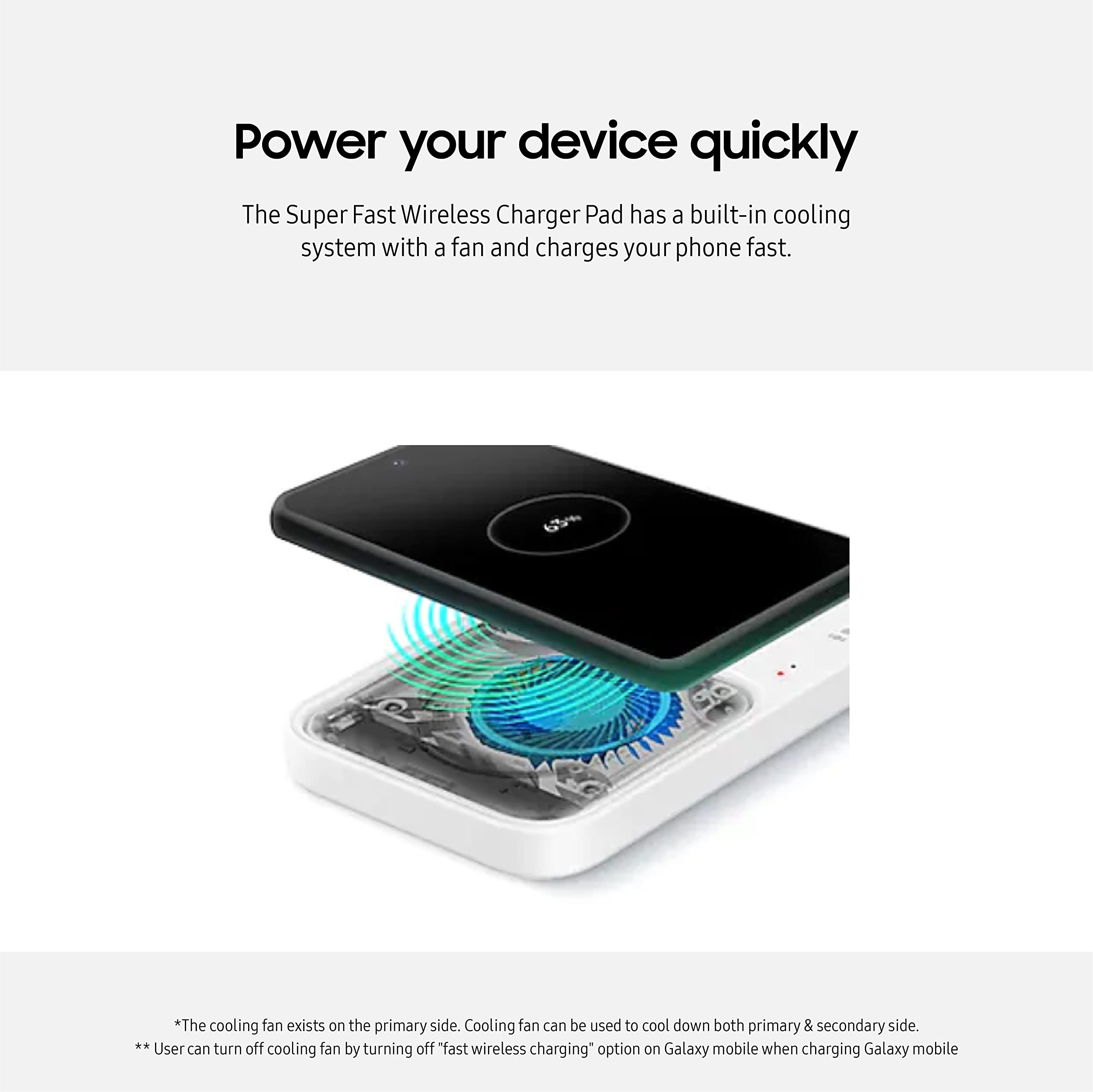 Samsung 15W Wireless Charger Duo with USB-C Cable - Fast Charging Pad for Galaxy Phones & Devices | Charge 2 Devices Simultaneously | 2022 US Version in Black | Perfect for Home, Office & Travel Use