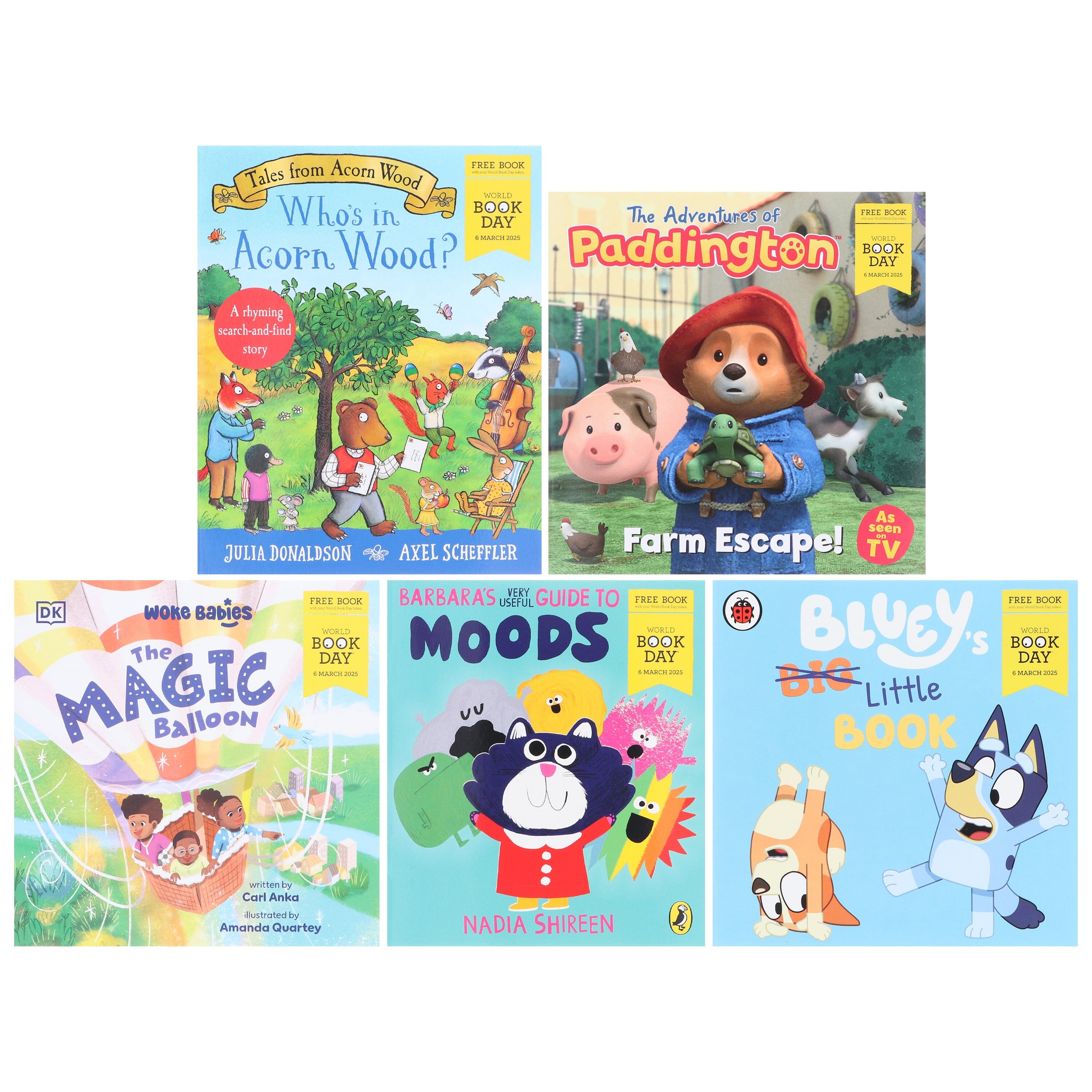 Beginning Readers: World Book Day 2025 Collection - 5 Book Set for Kids Ages 0-5 | Early Learning Paperback Books for Toddlers & Preschoolers | Perfect for Bedtime Stories & First Reading