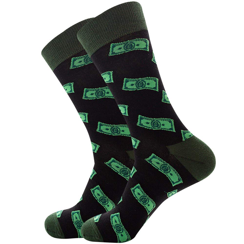 Funny Men's Socks 10 Pack - Colorful Cotton Novelty Dress Socks for Couples with Fashion Patterns | Perfect for Gifts, Streetwear, and Casual Outfits
