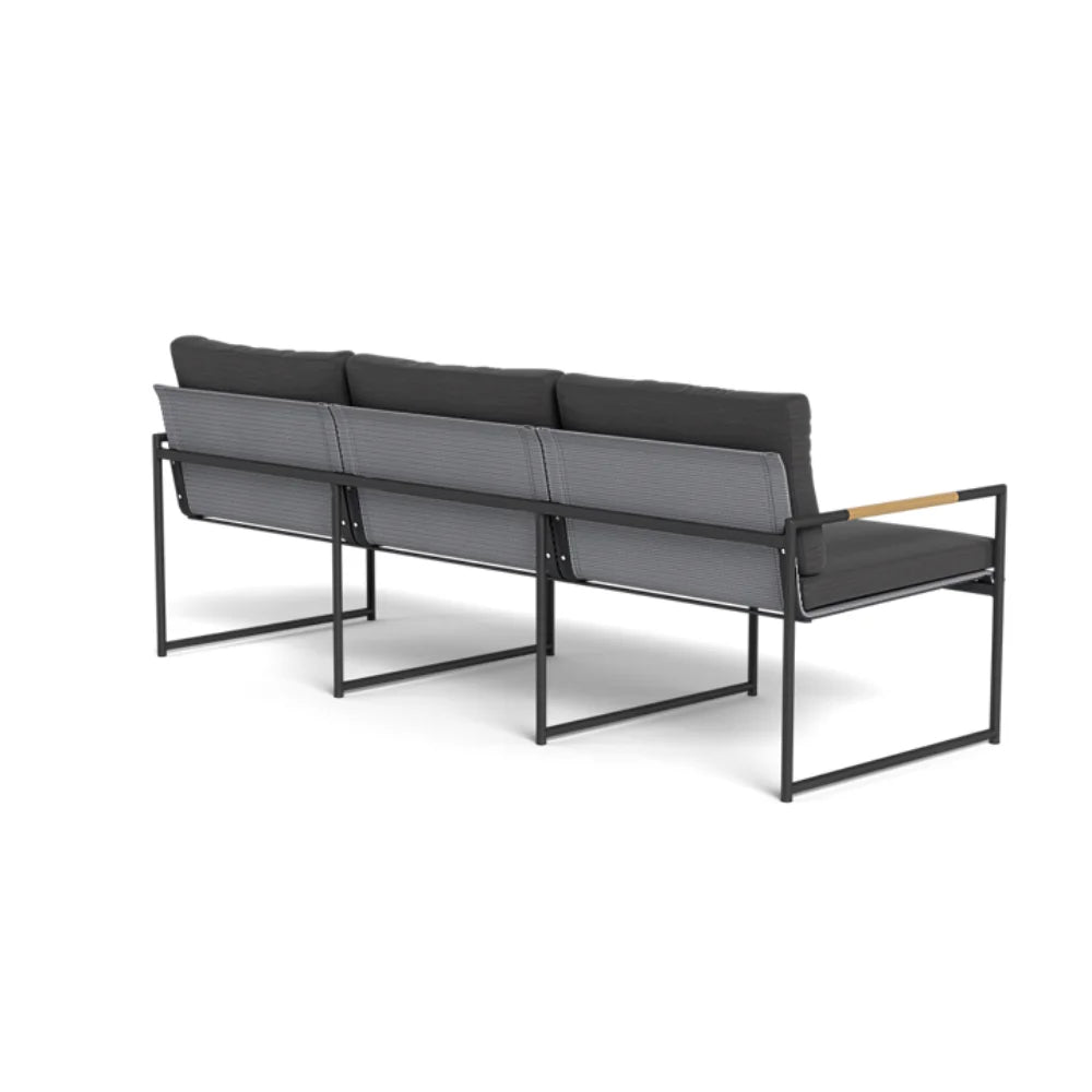 Breeze Aluminum Outdoor 3-Seat Sofa Set - Patio, Garden & Poolside Lounge Furniture for Relaxing Outdoors