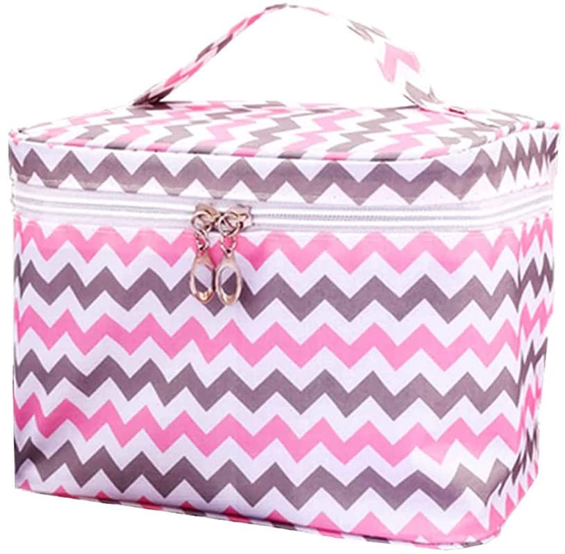 Multipurpose Printed Cosmetic Travel Organizer Bag for Women | Makeup & Toiletry Pouch | CABLE GALLERY Waterproof Travel Cosmetic Case | Perfect for Airplane Carry-on, Gym Essentials & Weekend Getaways