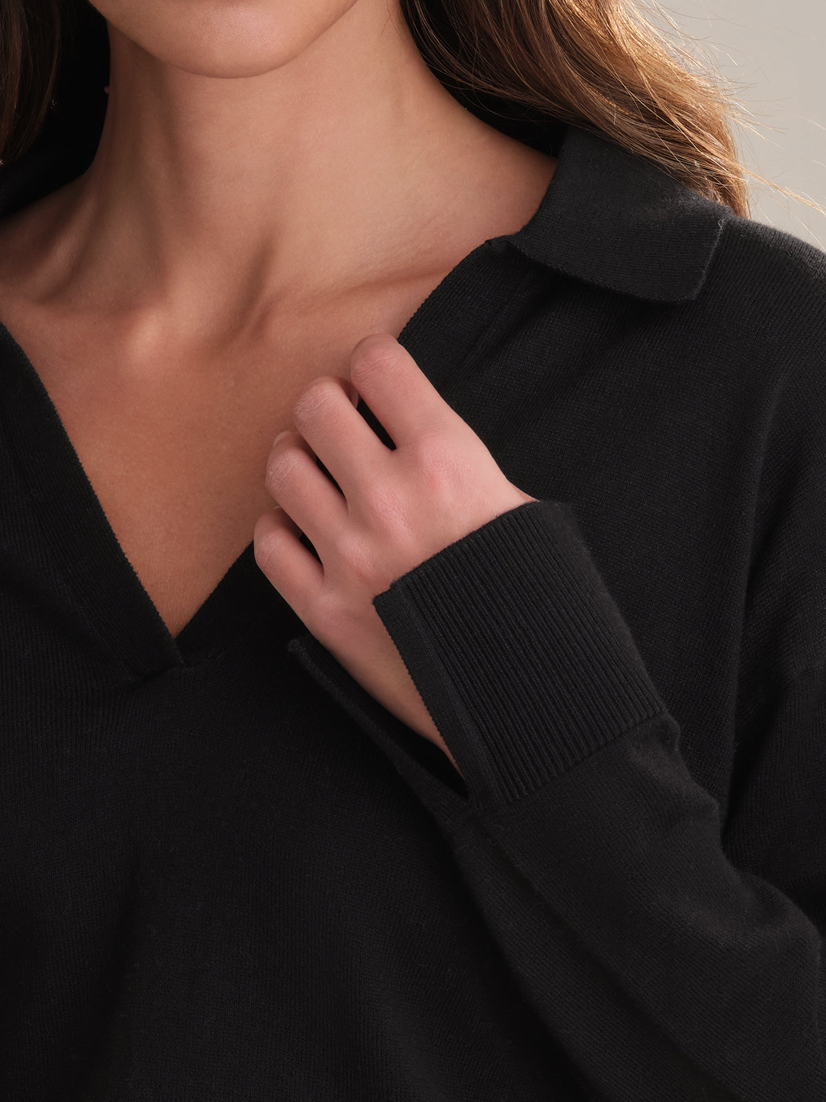 Maddi Women's V-Neck Cotton Pullover Sweater - Soft & Comfortable Casual Knit Top for Everyday Wear, Office, and Outings