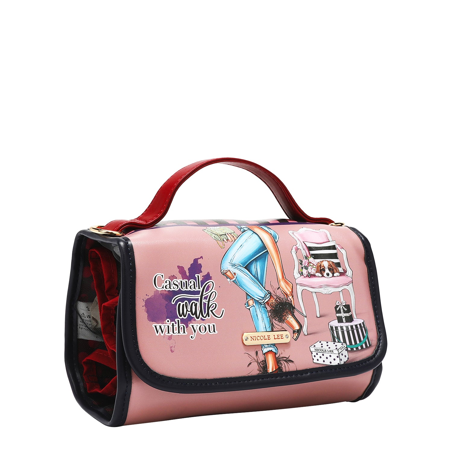 Hanging Cosmetic Travel Bag - Waterproof Makeup Organizer with Multiple Pockets for Toiletries, Perfect for Travel, Gym, and Daily Use