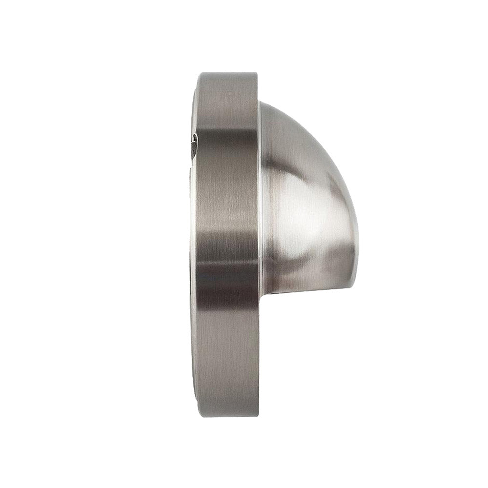 12V LED Round Half Moon Deck Light - Stainless Steel Marine Boat Lighting for Outdoor Deck, Dock, and Staircase Safety