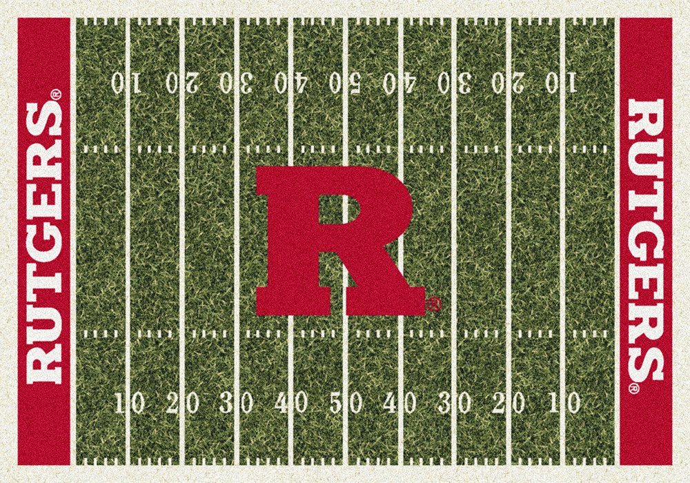 Rutgers Scarlet Knights NCAA College Team Logo Floor Mats - Non-Slip Home Field Area Rugs for Living Room, Dorm & Game Room Decor