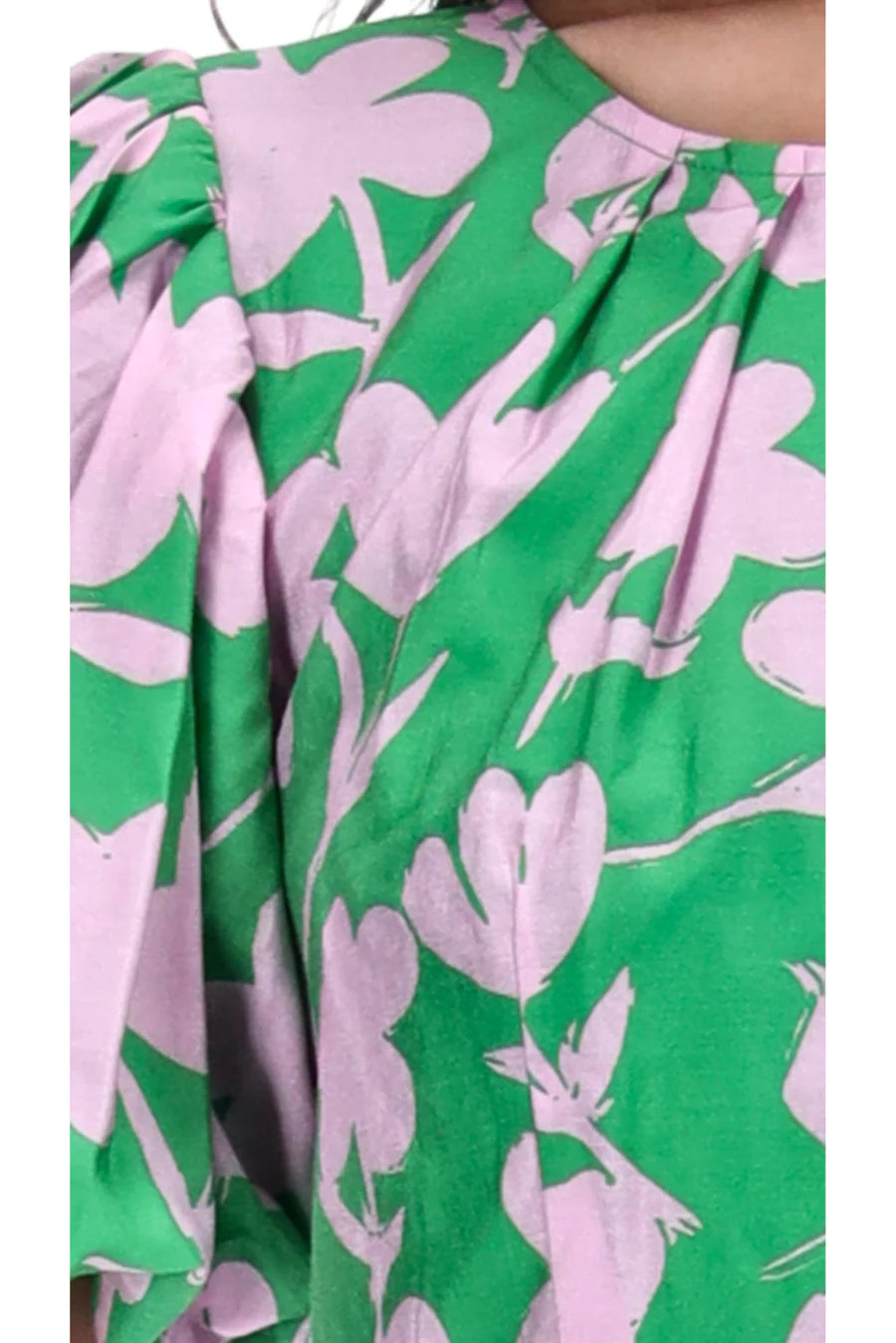 Emma Mini Dress - Green Floral Print Summer Dress for Women | Perfect for Beach Vacation, Date Night & Casual Outings