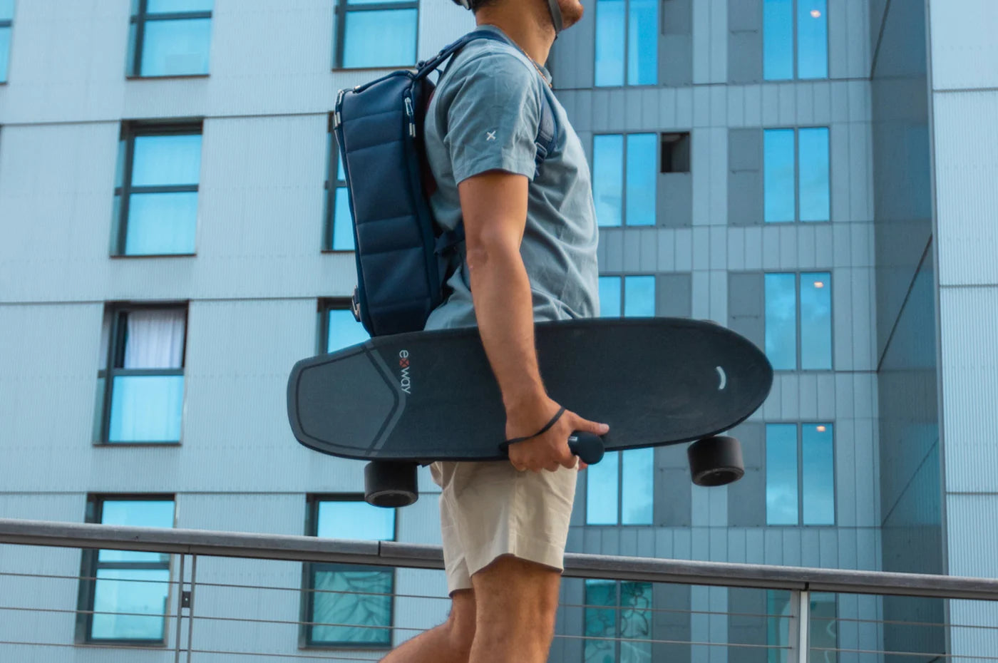 Exway Wave Riot Electric Skateboard - 23 MPH Top Speed, 12 Mile Range, 180Wh Belt Drive Motor - Perfect for Commuting & Urban Adventure