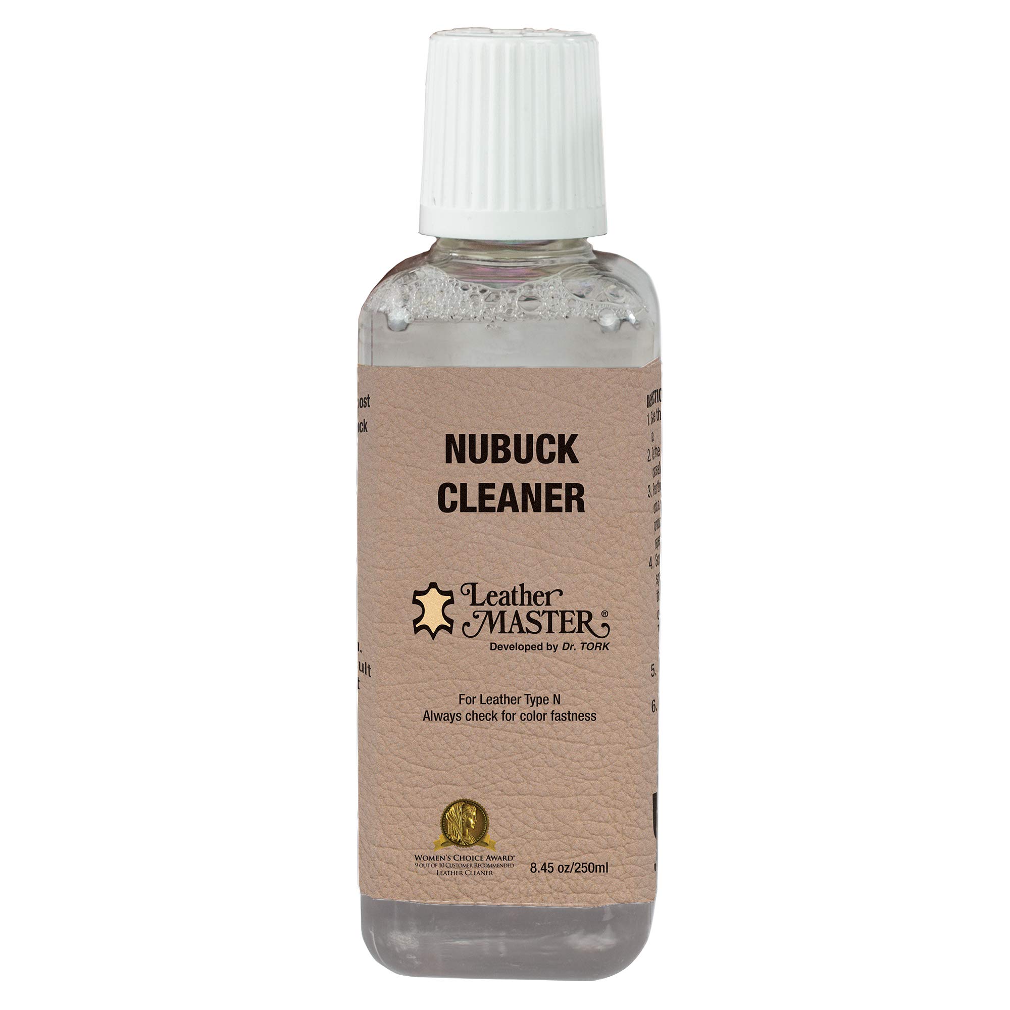Leather Master Nubuck Cleaner 250ml - Premium Nubuck Leather Cleaner & Protector for Shoes, Bags & Furniture | Gentle Cleaning for Delicate Nubuck Leather