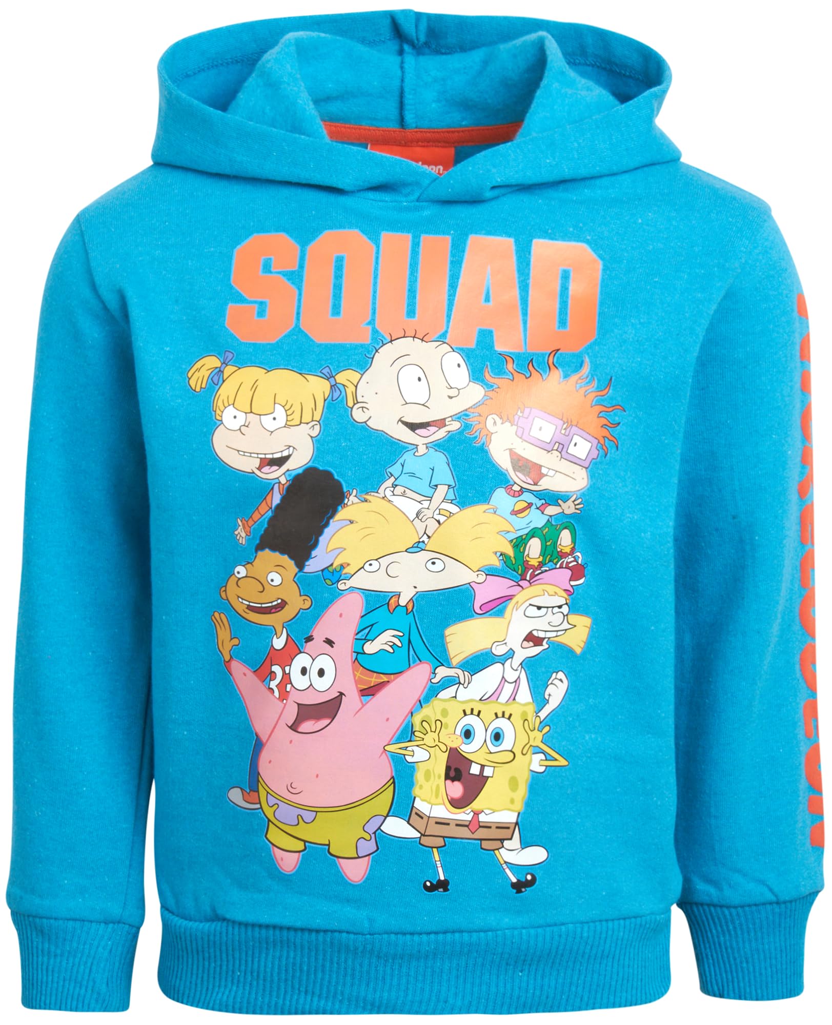 Nickelodeon Boys' Hooded Sweatshirt - Baby Shark, SpongeBob, Thomas & Friends (Sizes 2T-7) | Cute Cartoon Character Pullover for Playdates, Preschool & Casual Outings