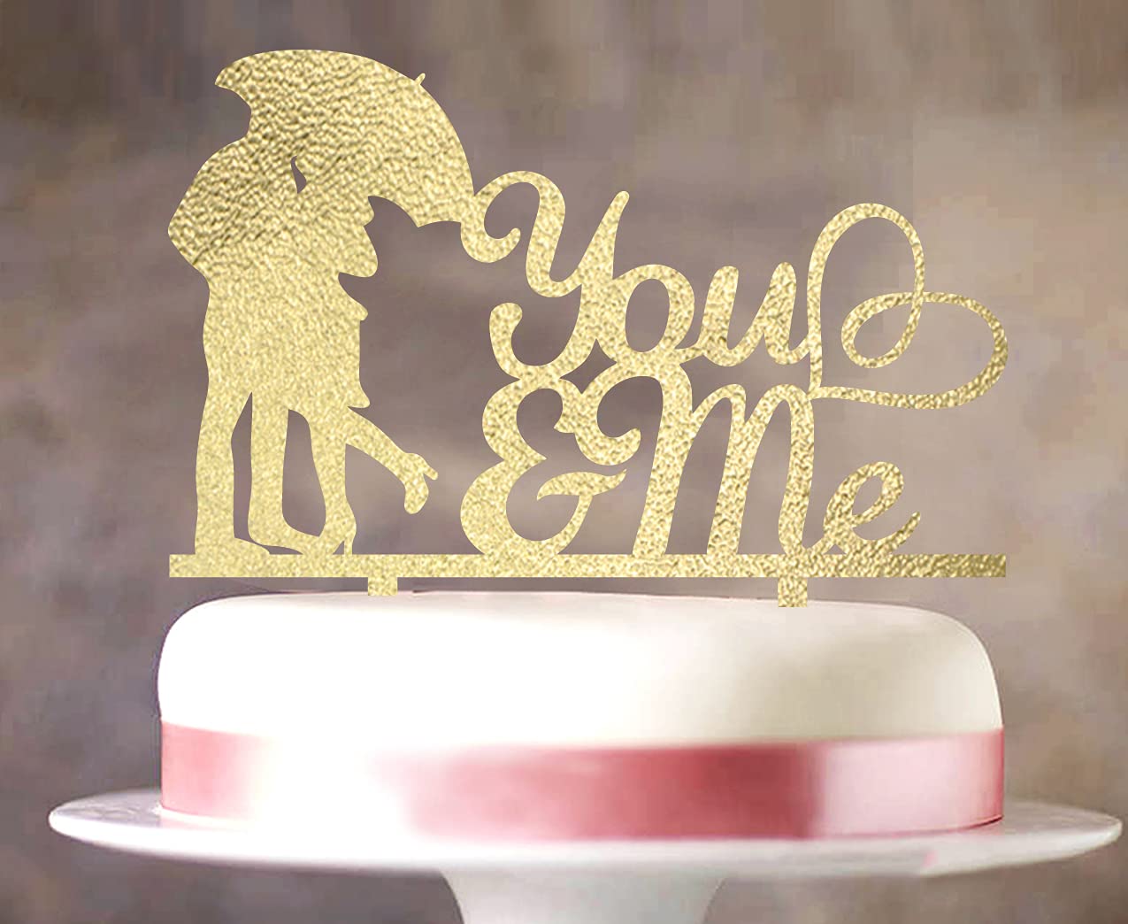 Custom Couple Wedding Cake Topper - Personalized 