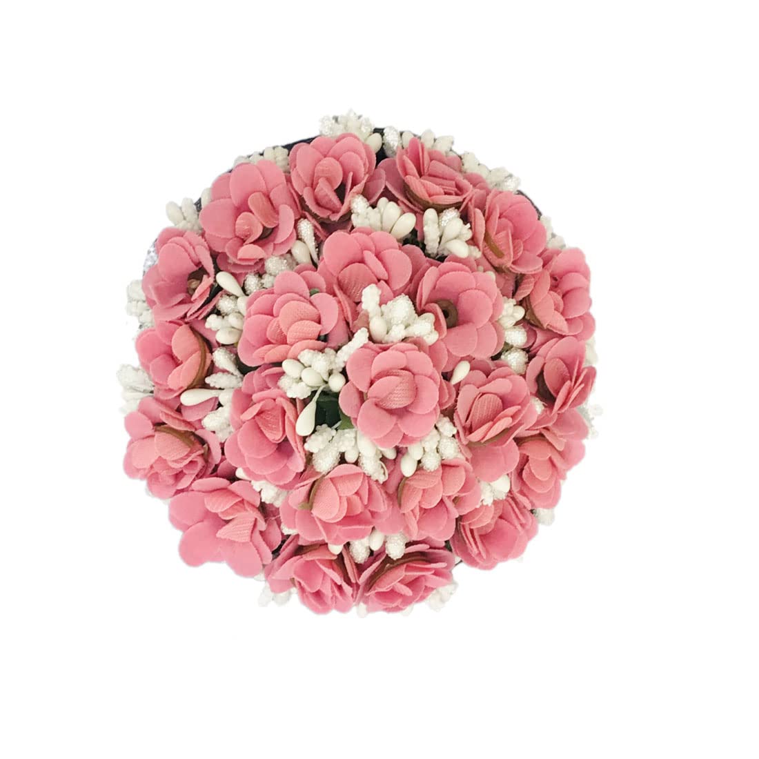 GadinFashion™ Artificial Flower Gajra Bun Hair Accessory - Pack of 1 for Bridal, Wedding, Indian Traditional Hairstyles & Cultural Events