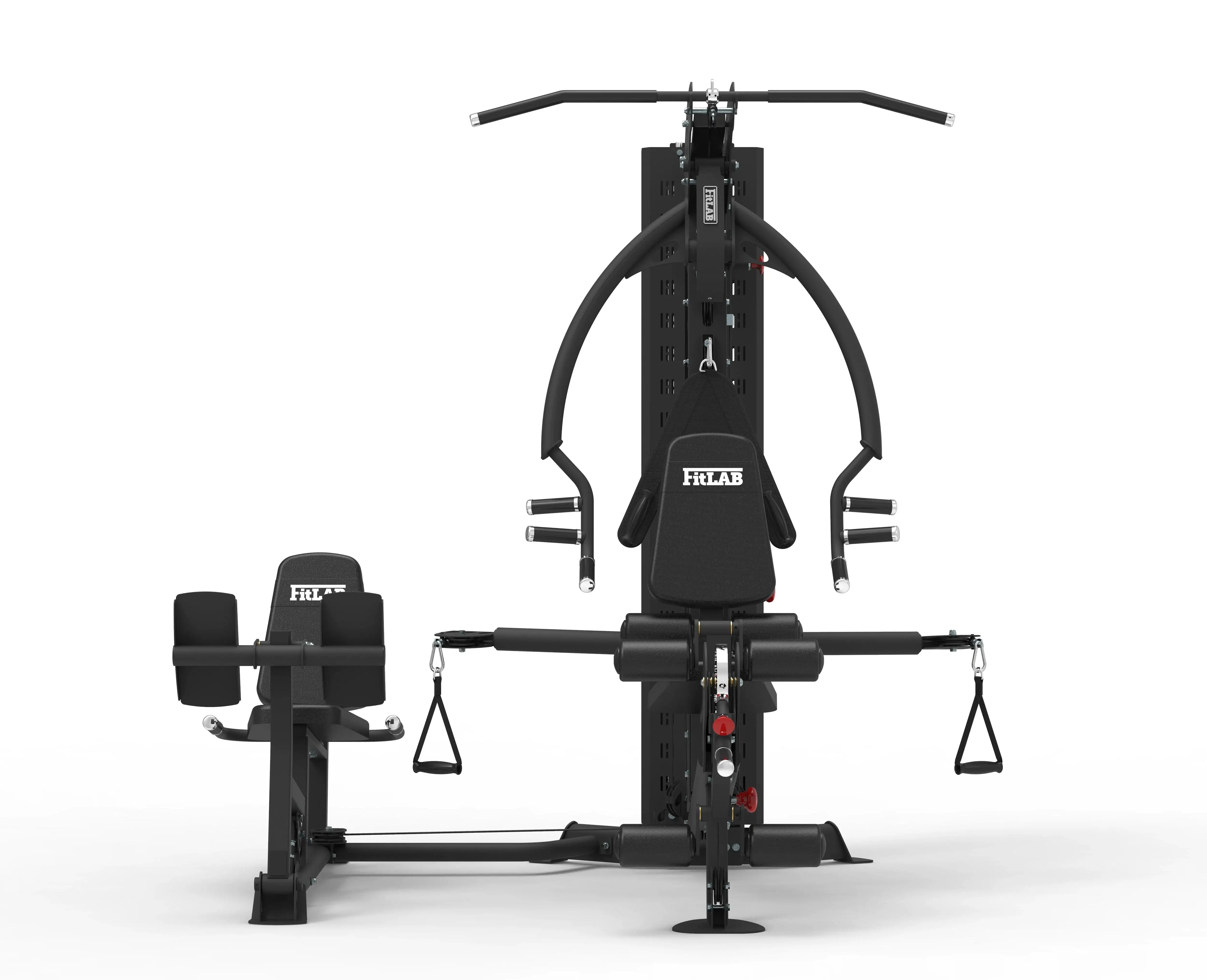 FITLAB Multi Gym with Leg Press - Home Gym Station, Power Rack, Smith Machine, Chest Fly, Vertical Leg Press & Cable Crossover | Perfect for Full-Body Workouts at Home, Strength Training & Muscle Building
