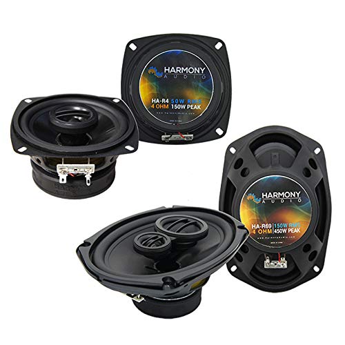 Harmony Audio R4 R69 OEM Factory Speaker Replacement Upgrade Package for 2002 Cadillac Eldorado - Premium Car Audio System Upgrade for Enhanced Sound Quality & Clear Bass (Perfect for Road Trips & Music Lovers)