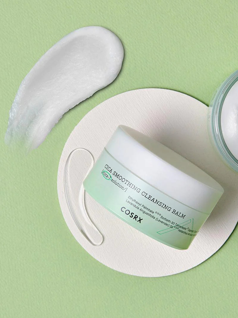 COSRX Pure Fit Cica Smoothing Cleansing Balm 120ml - Korean Skincare for Sensitive Skin, Makeup Remover & Deep Pore Cleanser - Perfect for Night Routine & Travel Skincare