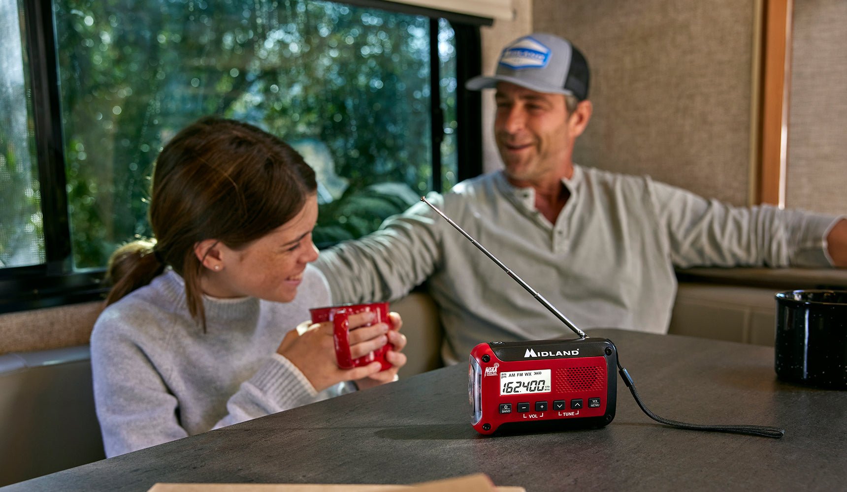 ER10VP Portable Emergency Weather Alert Radio with AM/FM, NOAA Weather Band & USB Charger - Perfect for Camping, Hiking, and Emergency Preparedness
