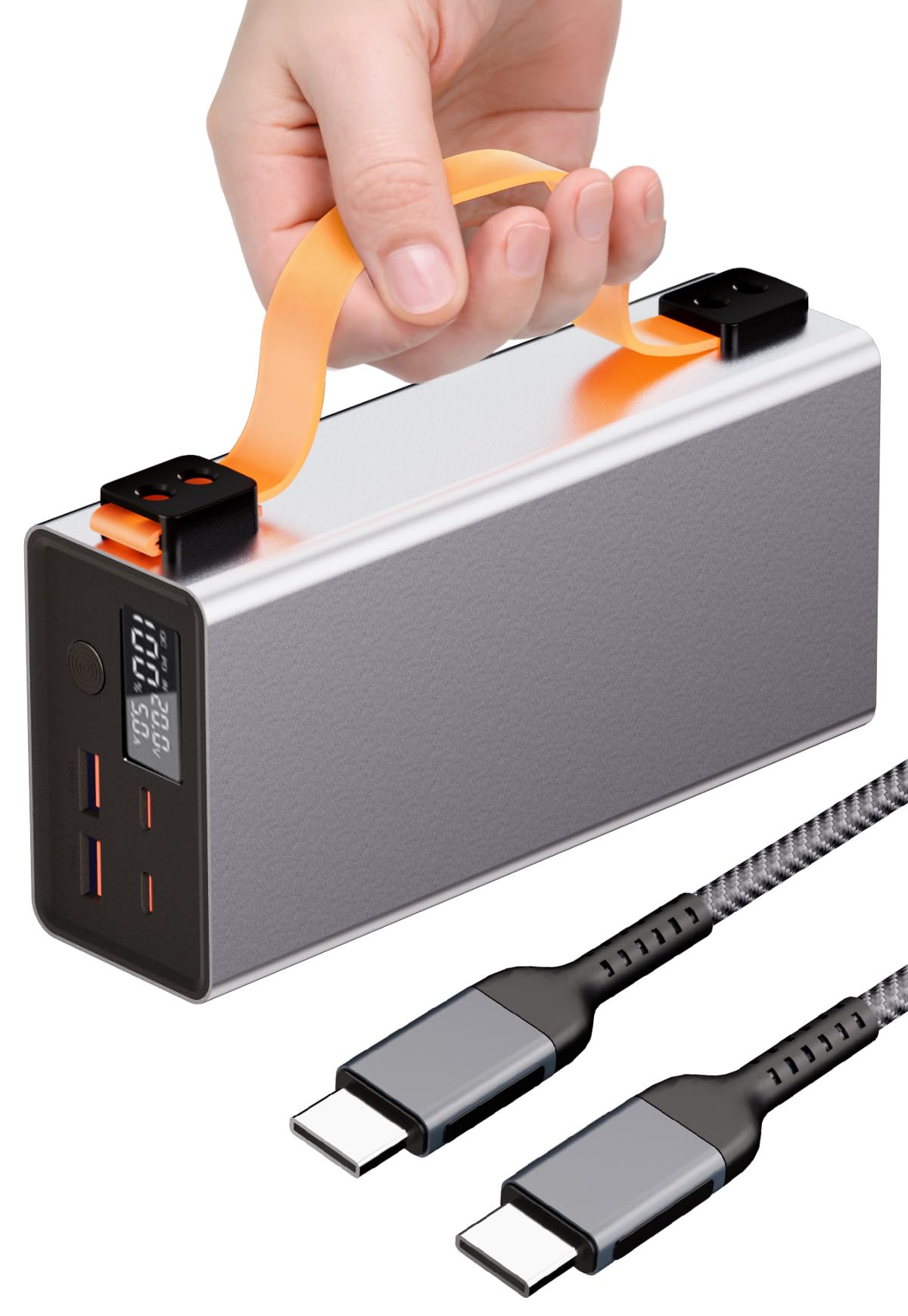 86000mAh 318Wh High Capacity Power Bank with 140W PD3.1 Fast Charging - Portable Laptop Charger with Smart Display for MacBook, iPhone, iPad - Perfect for Travel, Camping & Emergency Power Backup